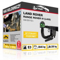 Hak holowniczy Land Rover RANGE ROVER IV (L405), 08/2012+, wypinany poziomo (typ 03031/C)