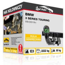 Hak holowniczy BMW 3 SERIES TOURING, 09/2019+, odkręcany (typ 06037/F)