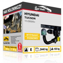 Hak holowniczy Hyundai TUCSON, 11/2020+, wypinany pionowo (typ 45027/VM)
