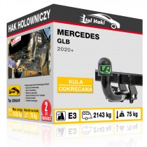Hak holowniczy Mercedes GLB, 2020+, odkręcany (typ 23060/F)