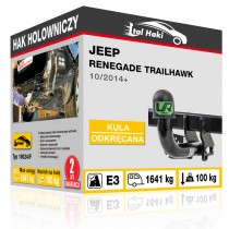 Hak holowniczy Jeep RENEGADE TRAILHAWK, 10/2014+, odkręcany (typ 19024/F)