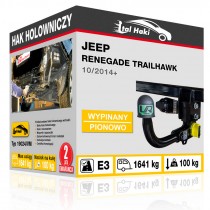 Hak holowniczy Jeep RENEGADE TRAILHAWK, 10/2014+, wypinany pionowo (typ 19024/VM)