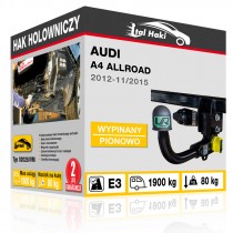 Hak holowniczy Audi A4 ALLROAD, 2012-11/2015, wypinany pionowo (typ 02028/VM)