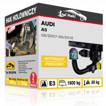 Hak holowniczy Audi A5, 06/2007-06/2016, wypinany pionowo (typ 02028/VM)