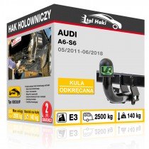 Hak holowniczy Audi A6-S6, 05/2011-06/2018, odkręcany (typ 02030/F)