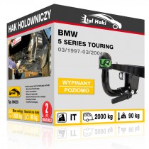 Hak holowniczy BMW 5 SERIES TOURING, 03/1997-03/2004, wypinany poziomo (typ 06020)