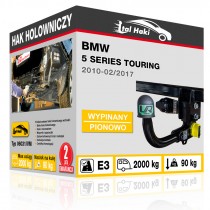 Hak holowniczy BMW 5 SERIES TOURING, 2010-02/2017, wypinany pionowo (typ 06031/VM)