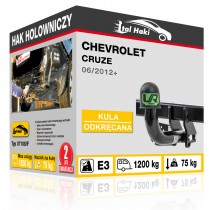 Hak holowniczy Chevrolet CRUZE, 06/2012+, odkręcany (typ 07108/F)