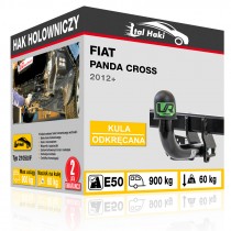 Hak holowniczy Fiat PANDA CROSS, 2014+, odkręcany (typ 21050/F)