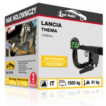 Hak holowniczy Lancia THEMA, 1994+, wypinany poziomo (typ 21030)