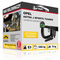 Hak holowniczy Opel ASTRA J SPORTS TOURER, 12/2010-02/2016, wypinany poziomo (typ 28061/C)