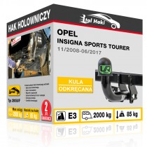 Hak holowniczy Opel INSIGNA SPORTS TOURER, 11/2008-06/2017, odkręcany (typ 28058/F)