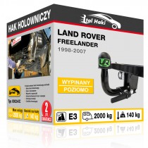 Hak holowniczy Land Rover FREELANDER, 1998-2007, wypinany poziomo (typ 03024/C)