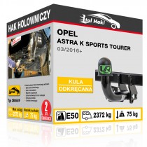 Hak holowniczy Opel ASTRA K SPORTS TOURER, 03/2016-09/2021, odkręcany (typ 28065/F)