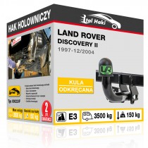 Hak holowniczy Land Rover DISCOVERY II, 1997-12/2004, odkręcany (typ 03023/F)