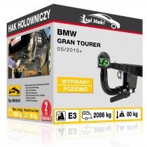Hak holowniczy BMW GRAN TOURER, 05/2015+, wypinany poziomo (typ 06036/C)