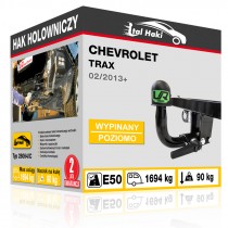 Hak holowniczy Chevrolet TRAX, 02/2013+, wypinany poziomo (typ 28064/C)