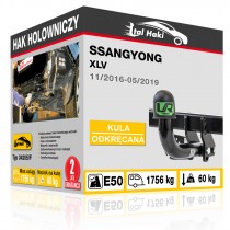 Hak holowniczy Ssangyong XLV, 11/2016-05/2019, odkręcany (typ 34205/F)