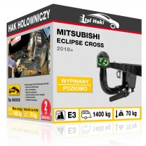 Hak holowniczy Mitsubishi ECLIPSE CROSS, 2018+, wypinany poziomo (typ 24020/C)